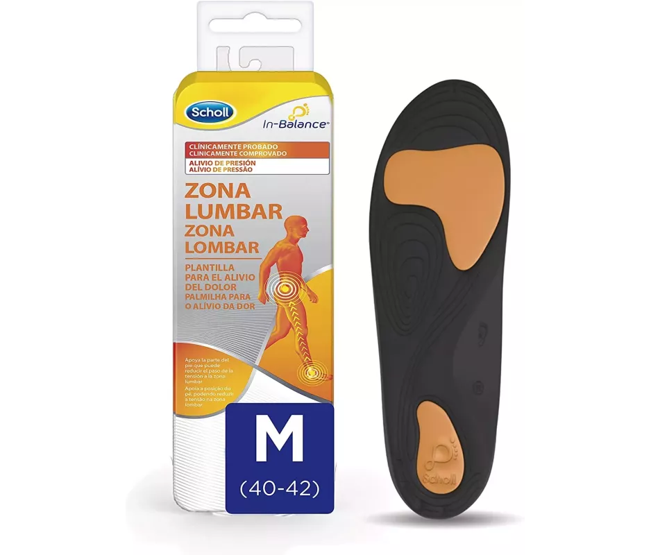 Plantillas Zona Lumbar Scholl In-Balance Talla M 1 Par