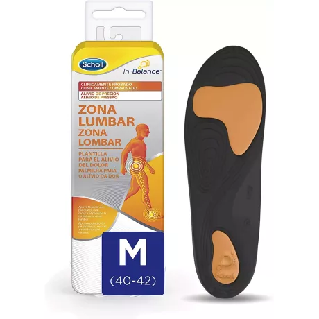 Palmilhas Scholl In-Balance Zona Lombar Tamanho M 1 Par