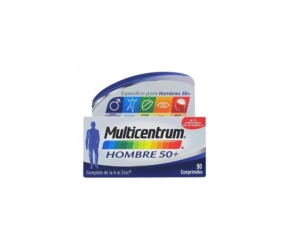 Homem multicêntrico 50+ 90 comprimidos