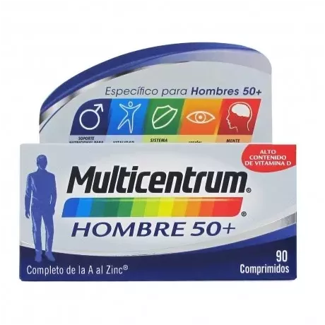 Homem multicêntrico 50+ 90 comprimidos