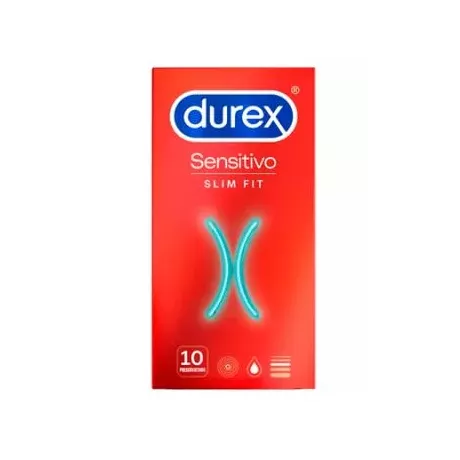 Preservativos DUREX SENSITIVE SLIM FIT 10 UNIDADES