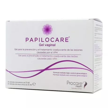 Papilocare Gel Vaginal en 21 Cánulas | Tufarma.online