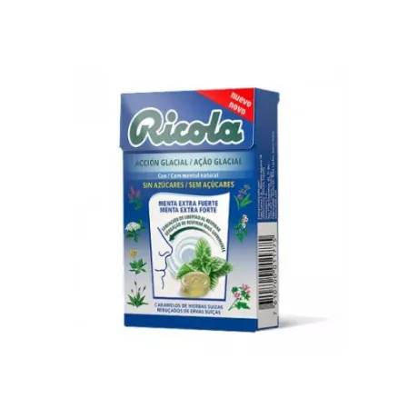 Rebuçados Ricola Extra Forte 1 Caixa 50 G Sabor Menta