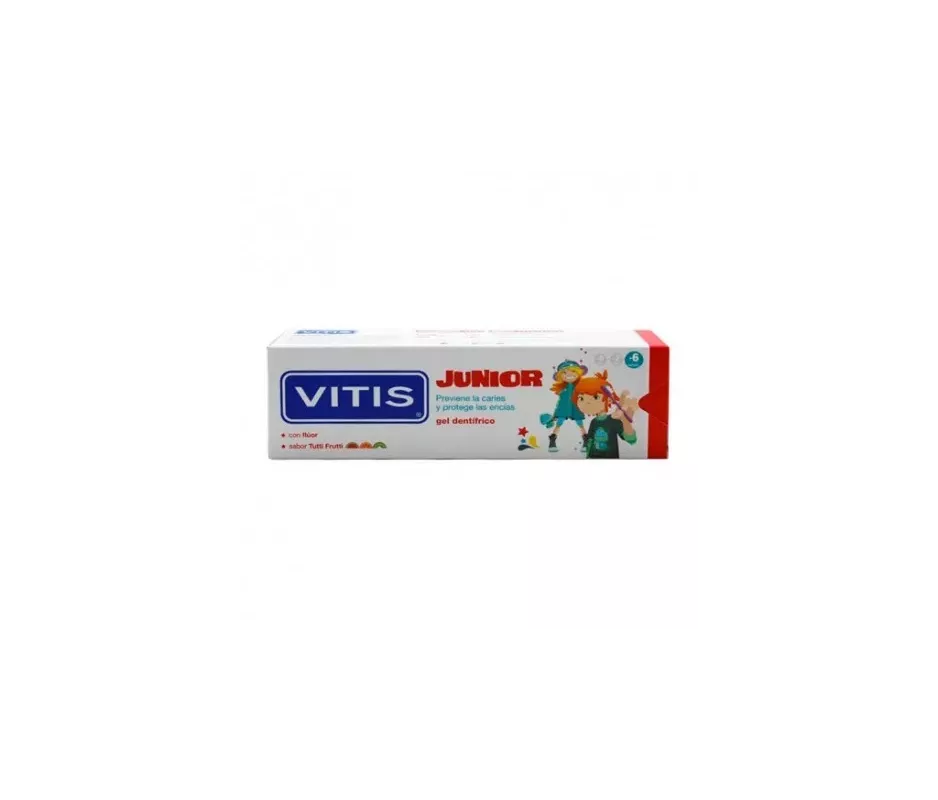 Creme dental em gel Vitis Junior 1 recipiente 75 ml