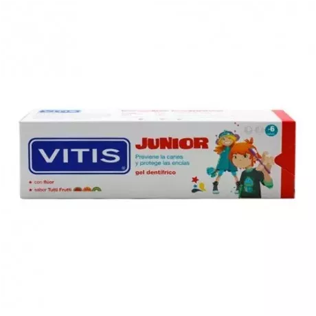 Creme dental em gel Vitis Junior 1 recipiente 75 ml