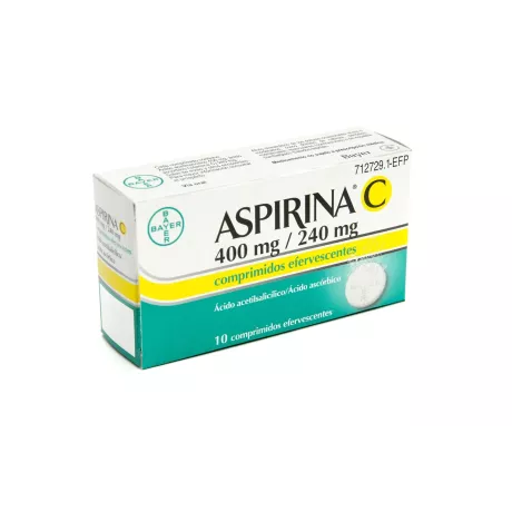 Aspirina C 400/240 Mg 20 Comprimidos Efervescentes