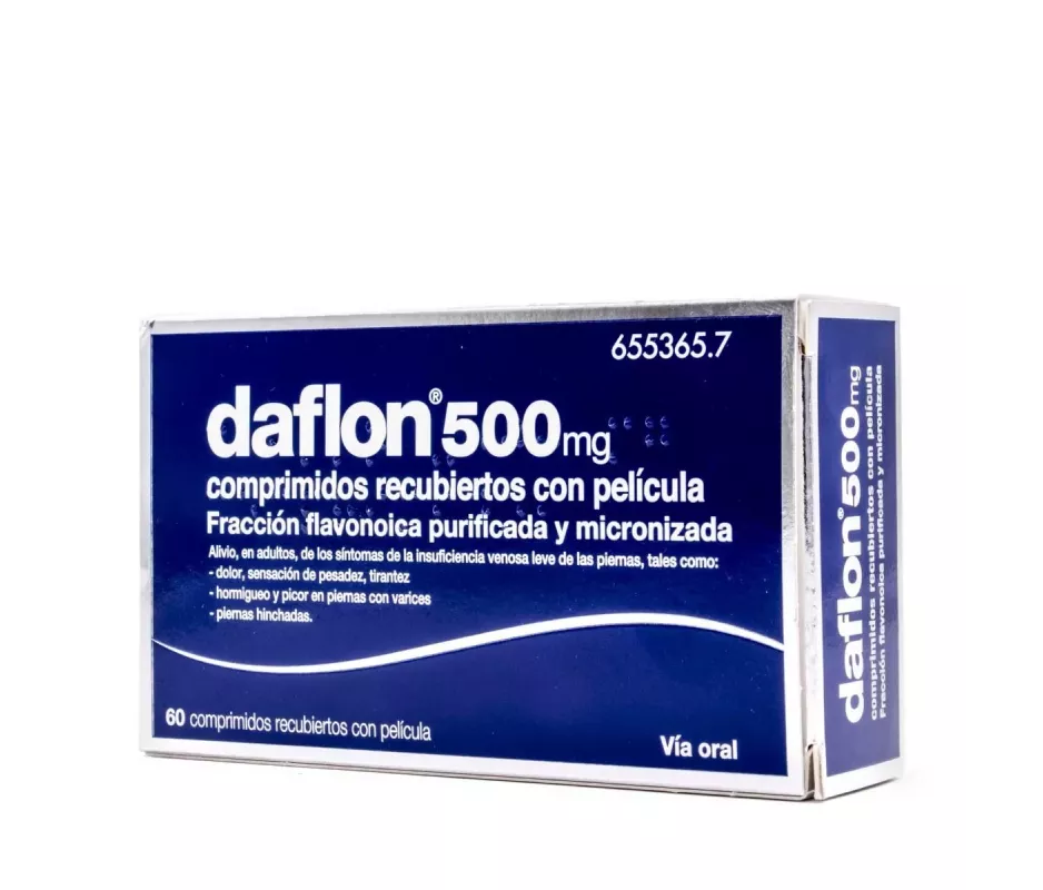 Daflon 500 500 mg 60 comprimidos revestidos