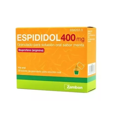 Espididol 400 Mg 20 Envelopes Solução Oral Granulada Menta