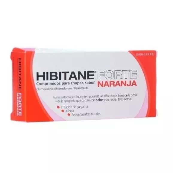 Hibitane 5/5 Mg 20 Comprimidos Para Chupar Naranja