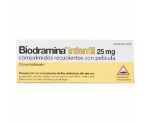 Biodramina Infantil 25 Mg...
