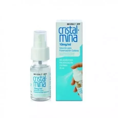 Cristalmina 10 Mg/Ml Solução de Pulverização Tópica 25 Ml