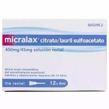 Micralax Solución Rectal 12 Microenemas | Tufarma.online