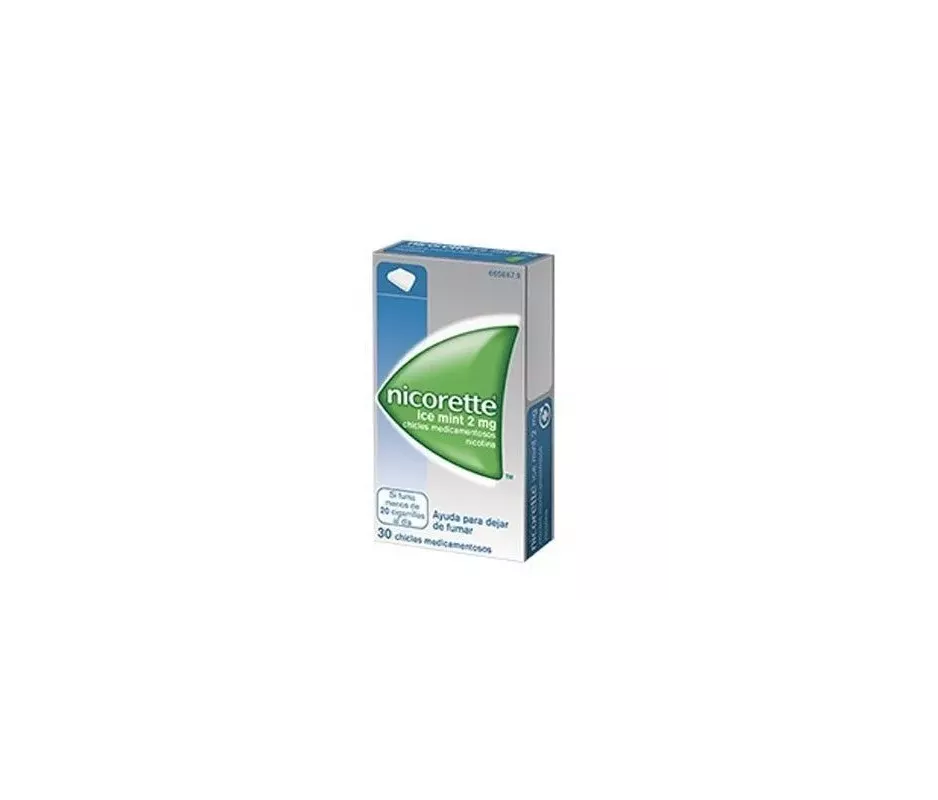 Nicorette Ice Menta 2 mg 30 gomas de mascar