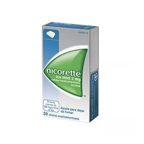 Nicorette Ice Menta 2 mg 30 gomas de mascar