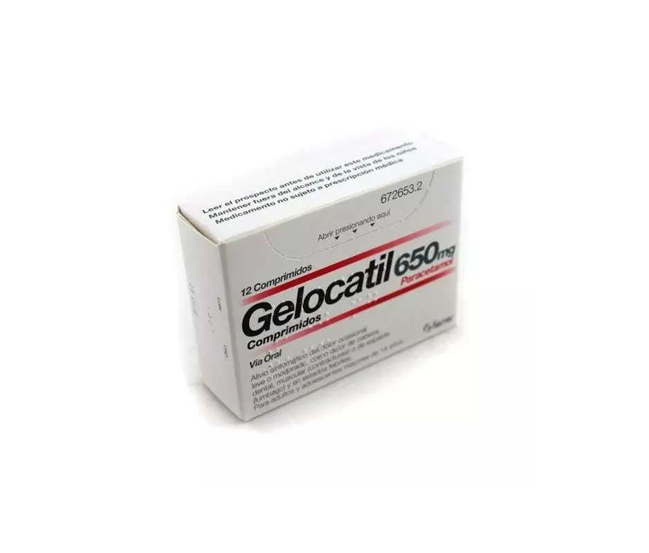 Gelocati 650 Mg 12 Comprimidos (Tiras)