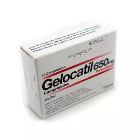 Gelocatil 650 Mg 12 Comprimidos (Tiras)