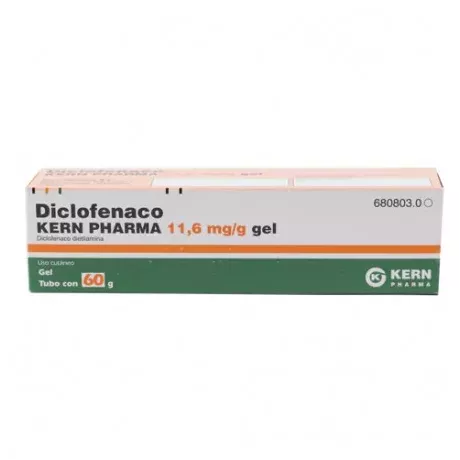 Diclofenaco Kern Pharma 11,6 Mg/G Gel de Pele 1 Tubo 60 G