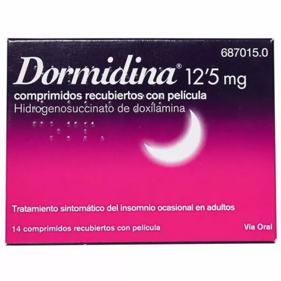 Dormidina 12.5 Mg 14 Comprimidos Recubiertos