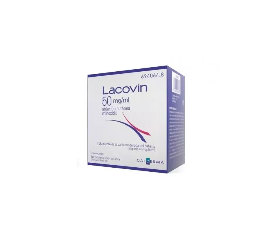 Lacovin 50 Mg / Ml Skin Solucion 4 Frascos 60 Ml