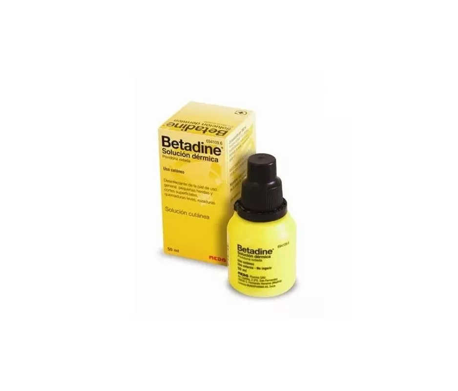 Betadine 100 Mg/Ml Solucion Topica 1 Frasco 50 Ml