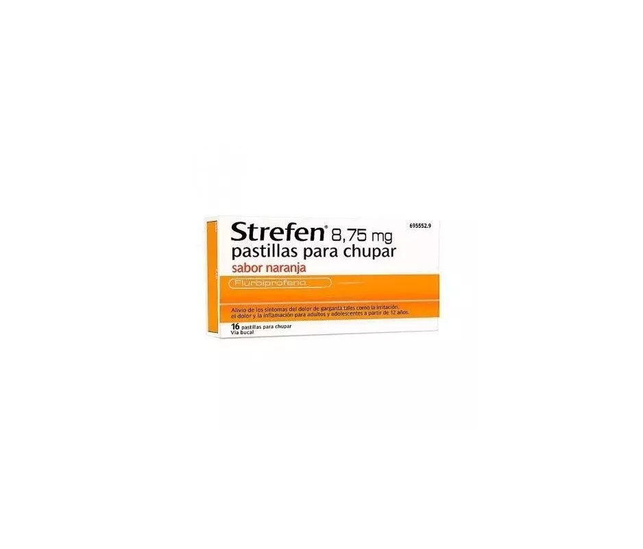 Strefen 8,75 mg 16 pastilhas para chupar laranja