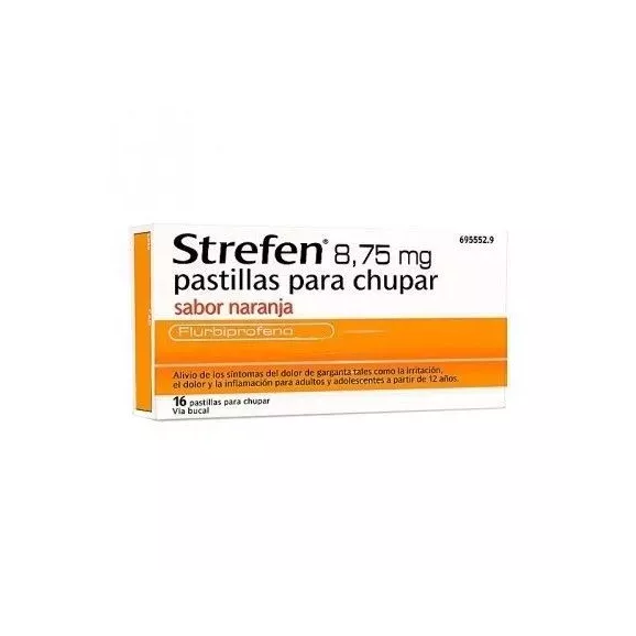 Strefen 8.75 Mg 16 Pastillas Para Chupar Naranja