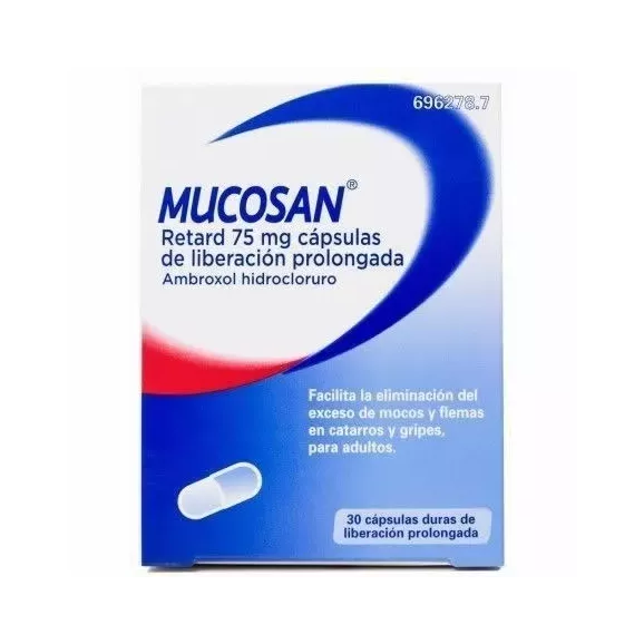 Mucosan Retard 75 Mg 30 Capsulas Liberacion Prolongada