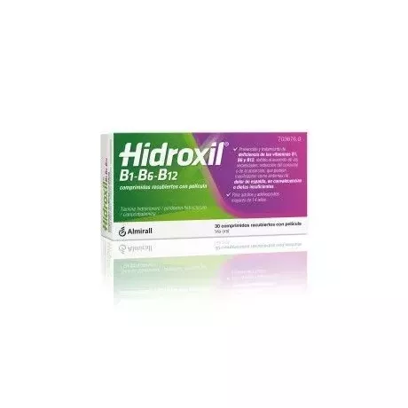 Hidroxil B1 B6 B12 30 Comprimidos Revestidos