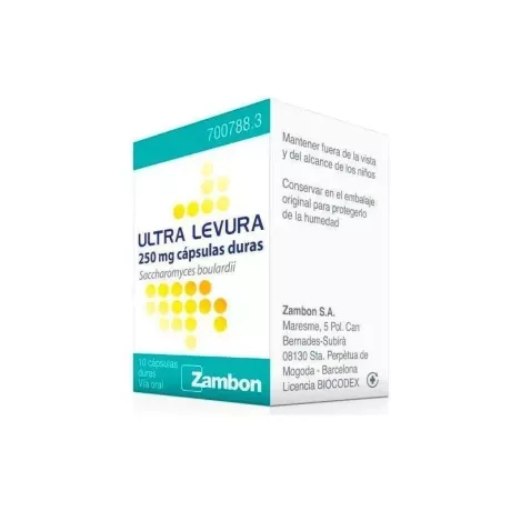 Ultra-Levura 250 mg 10 cápsulas (bolhas)