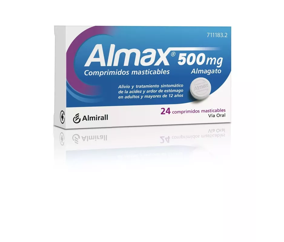 Almax 500 mg 24 comprimidos mastigáveis