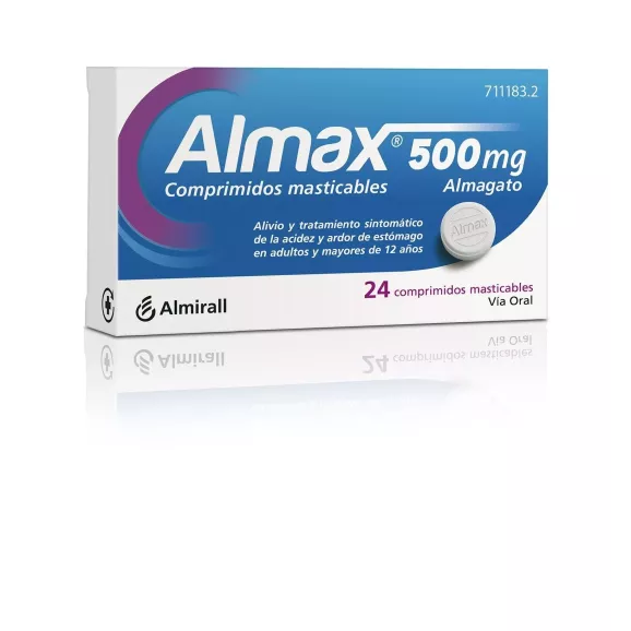 Almax 500 Mg 24 Comprimidos Masticables