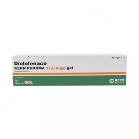 Diclofenaco Kern Pharma 11,6 Mg/G Gel de Pele 1 Tubo 100 G