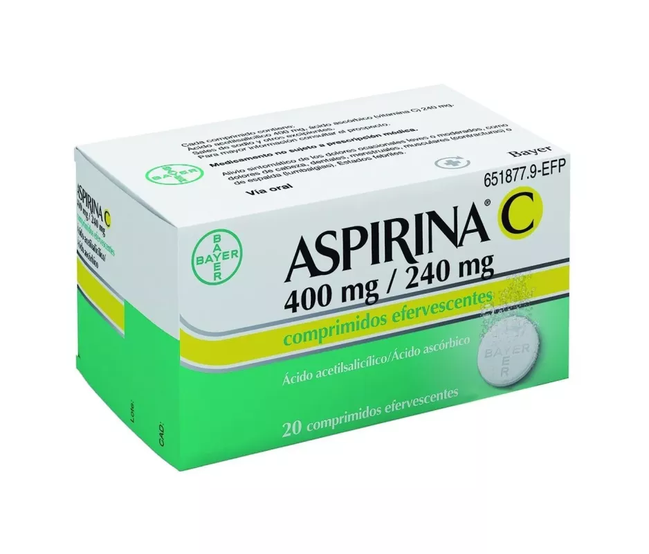 Aspirina C 400/240 Mg 10 Comprimidos Efervescentes