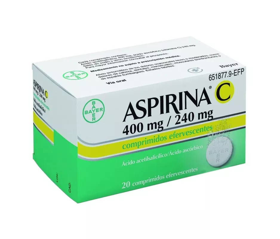 Aspirina C 400/240 mg 10 comprimidos efervescentes