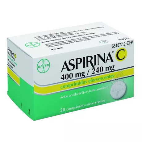 Aspirina C 400/240 Mg 10 Comprimidos Efervescentes
