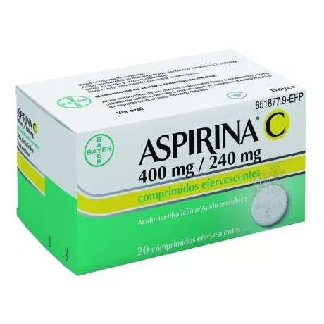 Aspirina C 400/240 mg 10 comprimidos efervescentes