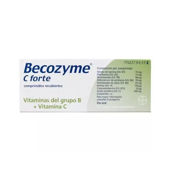 Becozyme C Forte 30 Comprimidos Recubiertos