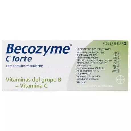 Comprimidos revestidos Becozyme C Forte 30