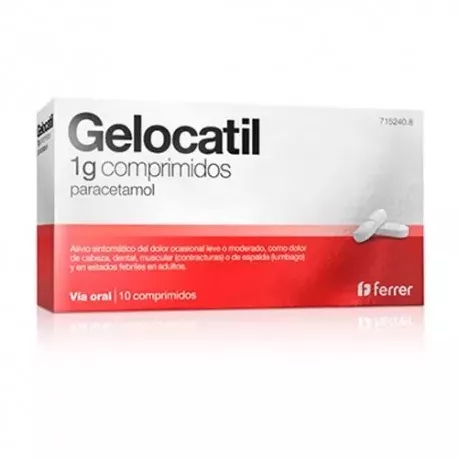 Gelocatil 1 G 10 Comprimidos