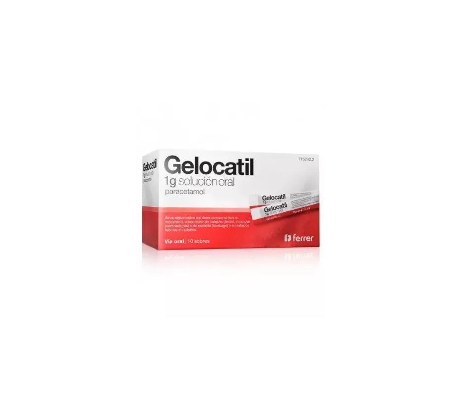 Gelocatil 1 G 10 Sobres Solucion Oral