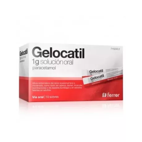 Gelocatil 1 G 10 Envelopes Solução Oral