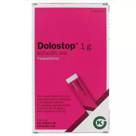 Solução Oral Dolostop 1G 10X 10 ml