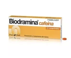 Biodramina Cafeina 12 Comprimidos