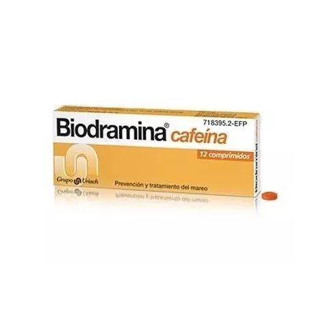 Biodramina Cafeína 12 Comprimidos