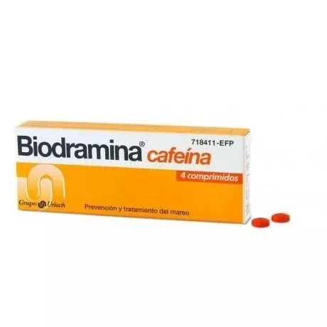 Biodramina Cafeína 4 Comprimidos