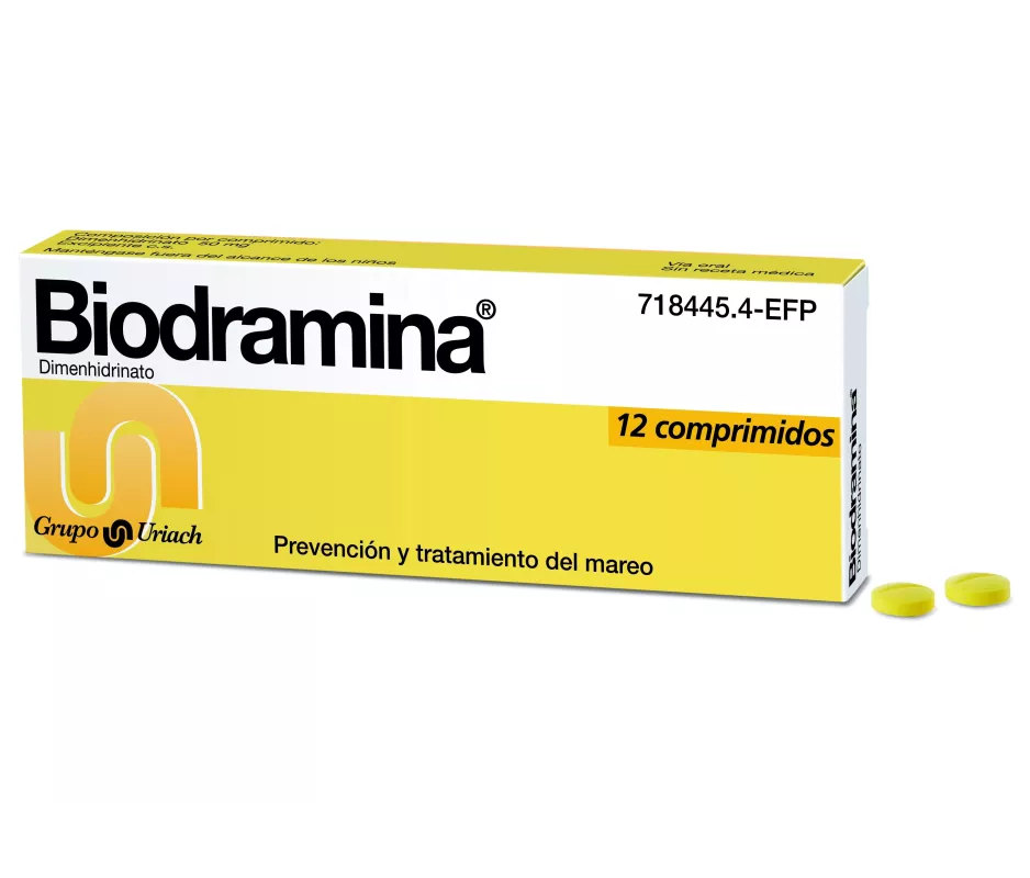 Biodramina 50 mg 12 comprimidos