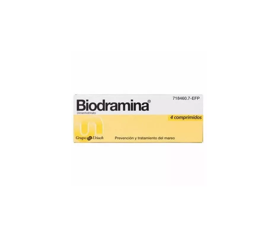 Biodramina 50 mg 4 comprimidos