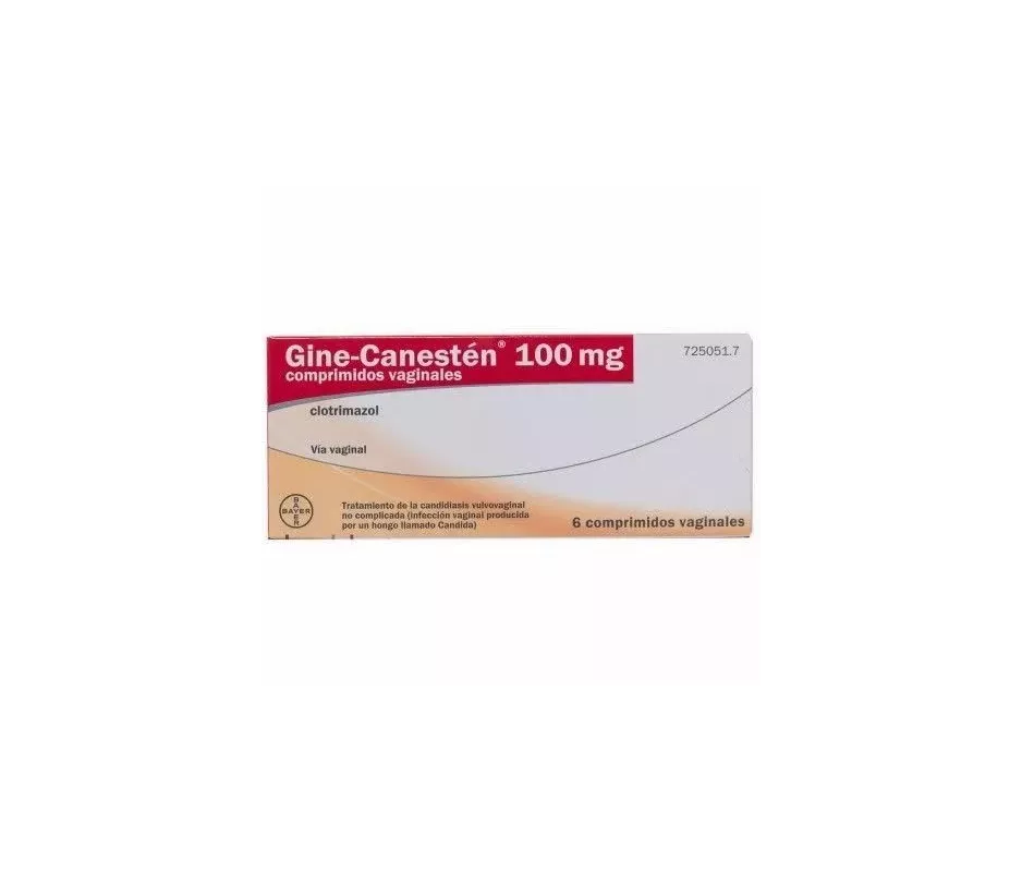 Gine Canesten 100 Mg 6 Comprimidos Vaginales