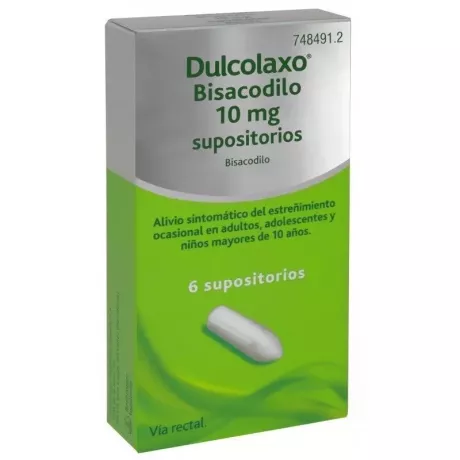 Dulcolaxo Bisacodil 10 Mg 6 Supositórios