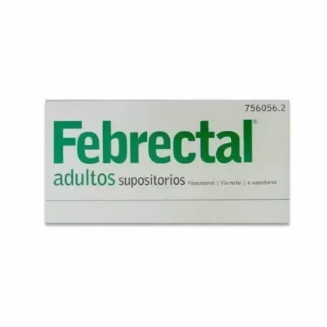 Adultos Febretais 600 Mg 6 Supositórios